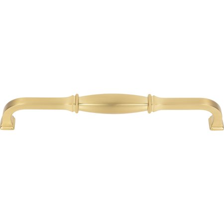 Jeffrey Alexander 192 mm Center-to-Center Brushed Gold Audrey Cabinet Pull 278-192BG